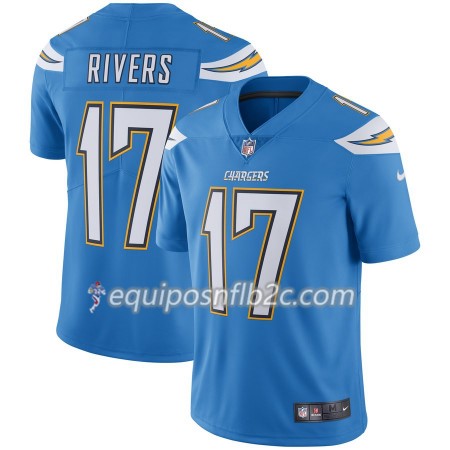 Camiseta Hombre NFL Los Angeles Chargers Philip Rivers 17 Nike Azul